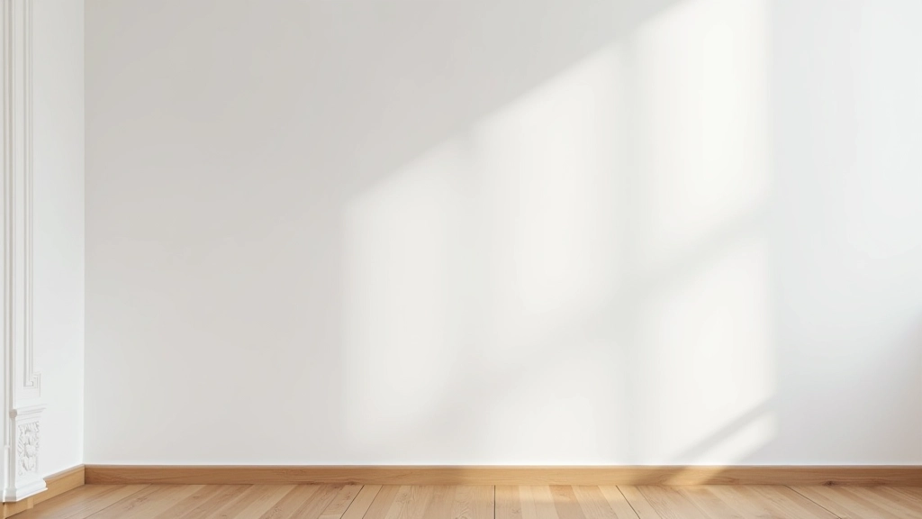 Dettagli architettonici italiani conservati in uno spazio minimalista: cornici in stucco, angoli con dettagli originali, minimalismo che valorizza